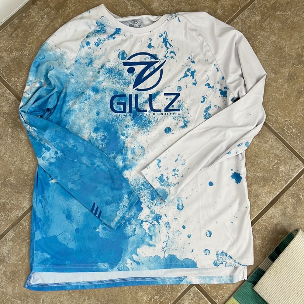 Gillz Contender Series Spray UV Long Sleeve T-Shirt - Powder Blue